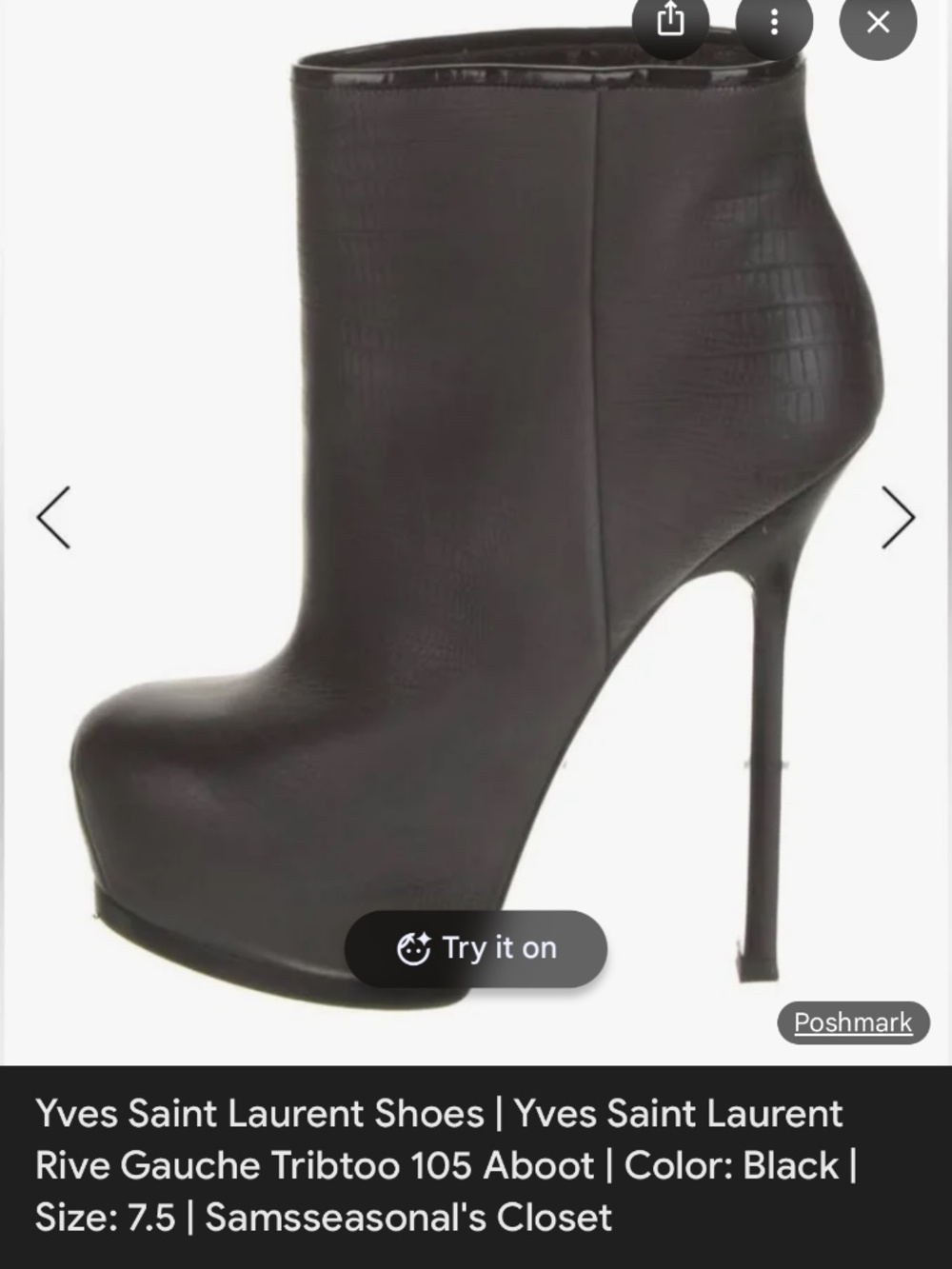 YSL booties